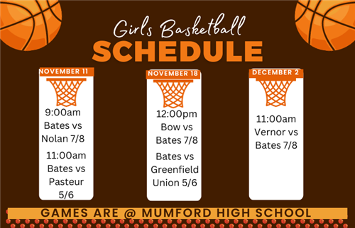  girls basketball schedule